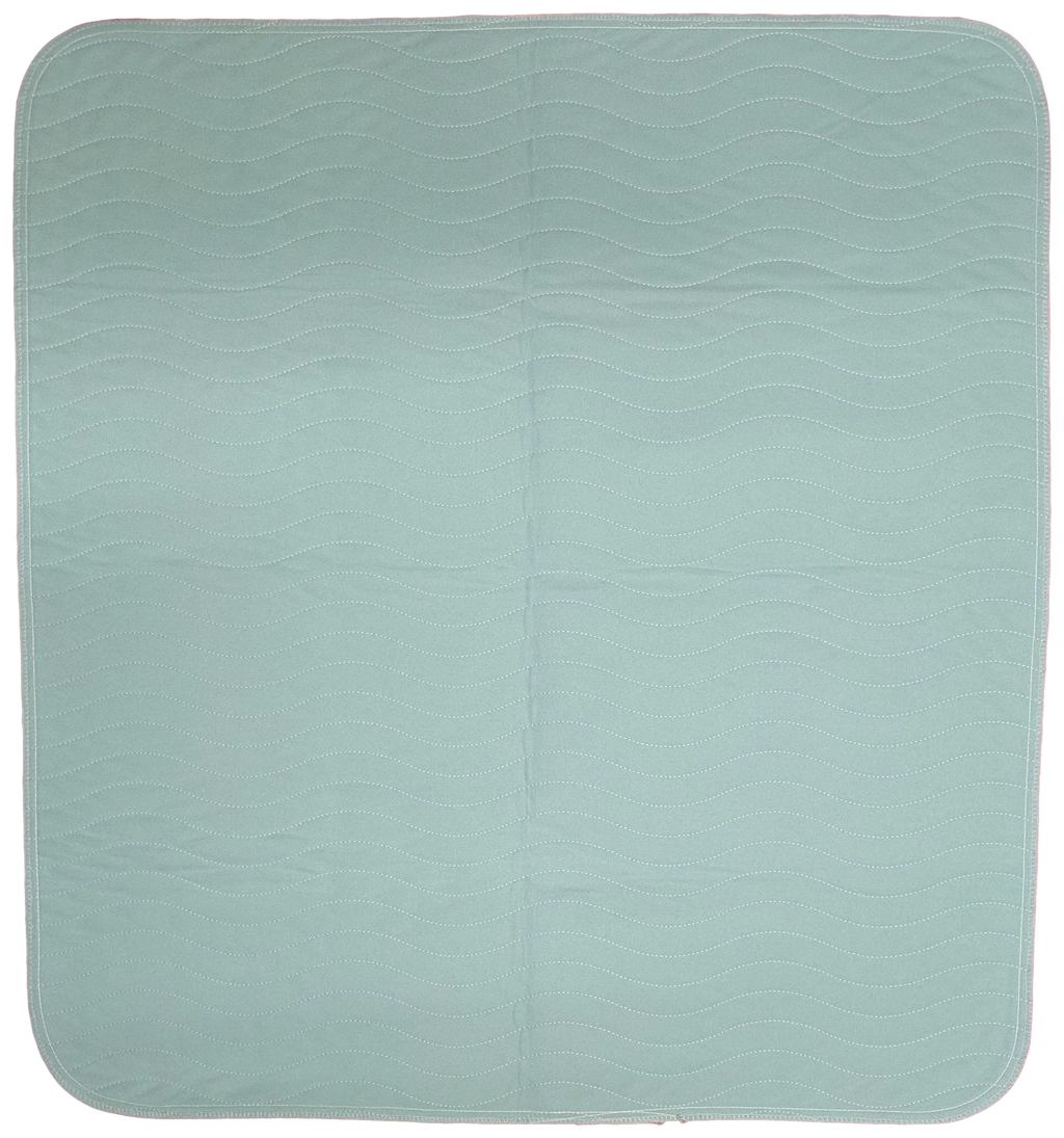 6 Pack Bed Pad Washable Incontinence Underpad - Absorbent Fluid Urinary Protection for Seniors Children 34 x 36 Blue/Green