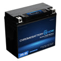Chrome Battery Now Ytx20l-bs (20l-bs 12 Volt,18 Ah, 270 Cca) Chipset Wireless Smartphone Connectivity AGM Battery for Personal Fluid - Brp (sea-doo) 1500 All Models Years (1988 - 1993)
