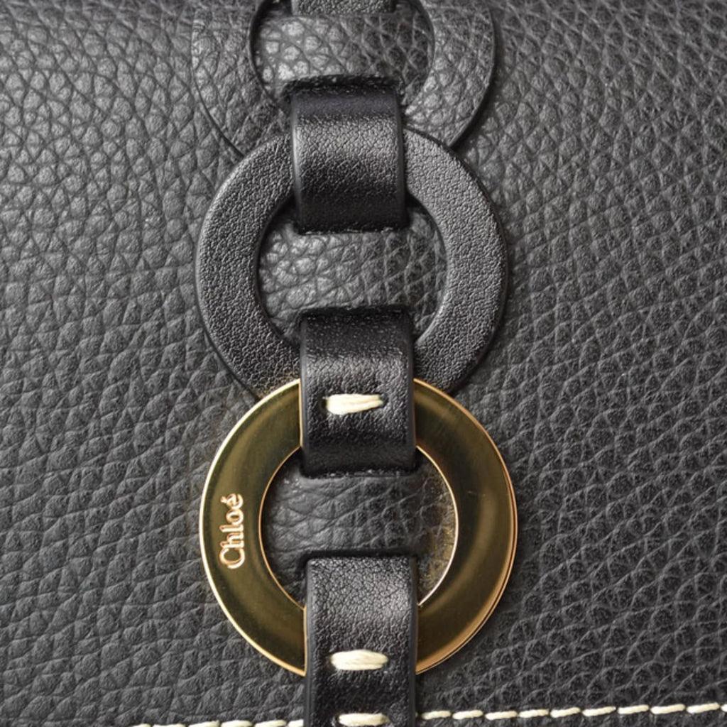 Pre-Owned Chloé Chloe Wallet Long Darryl Daryl Black CHC21SP115E04 (Like New)