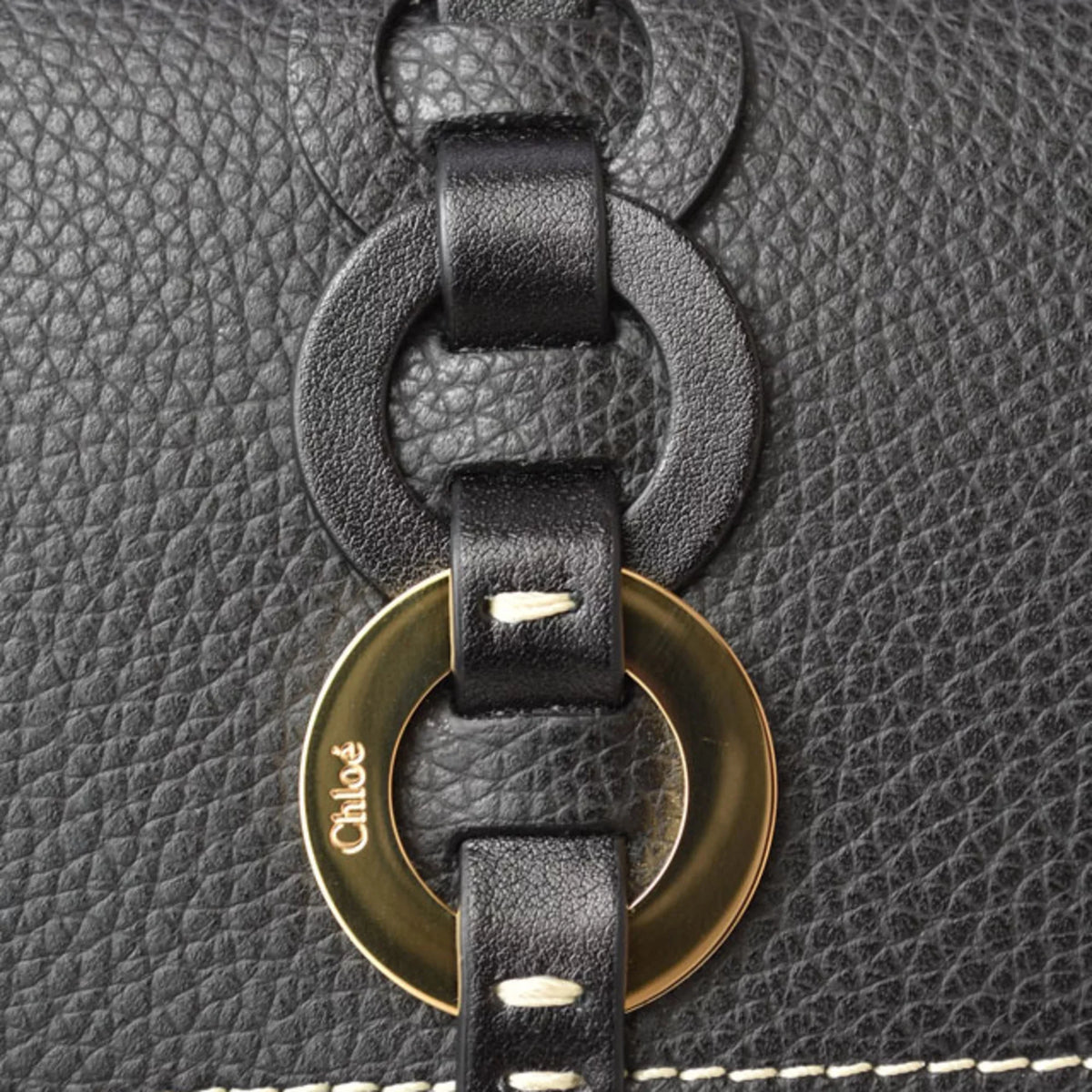 Pre-Owned Chloé Chloe Wallet Long Darryl Daryl Black CHC21SP115E04 (Like New)