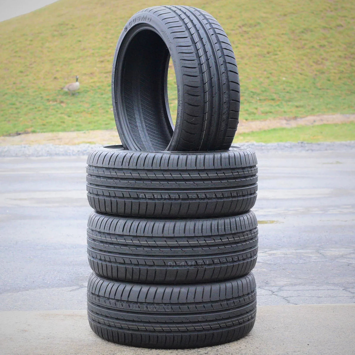 Set of 4 (FOUR) Cosmo MuchoMacho 225/50R17 ZR 98W All Season High Functionality Tires Fits: 2012-15 Chevrolet Cruze LT, 2012-18 Ford Focus Electric