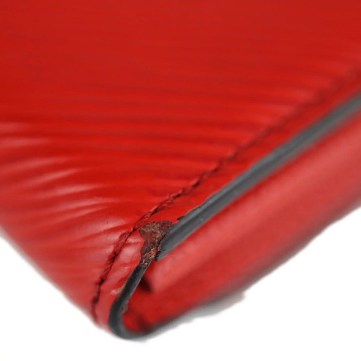 Pre-Owned LOUIS VUITTON Louis Vuitton Portefeuille Twist Long Wallet M61179 Epi Leather Coquelicot Bifold (Good)