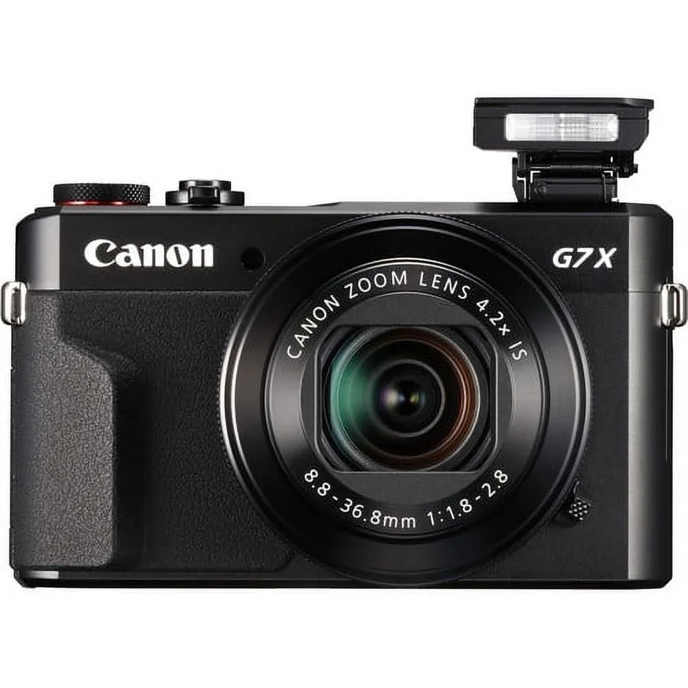 PowerShot G7 X Mark II Digital Camera + EXT BATT + 32GB + Tripod Bundle