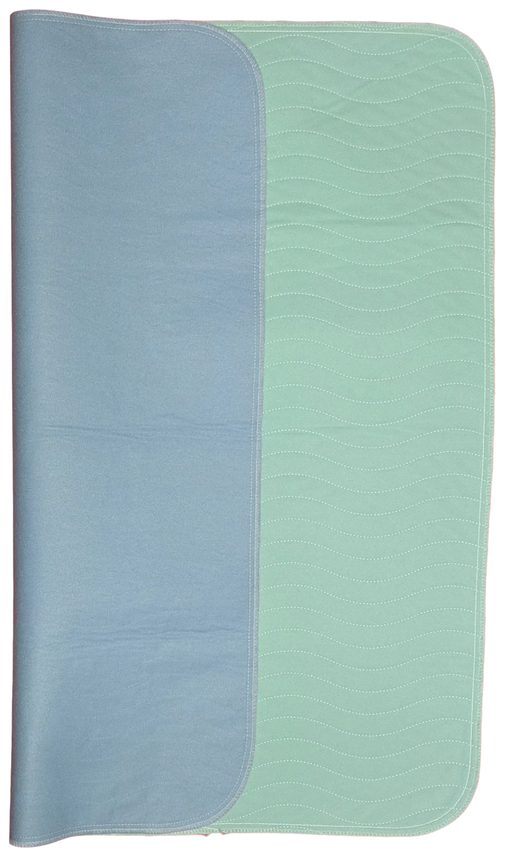 6 Pack Bed Pad Washable Incontinence Underpad - Absorbent Fluid Urinary Protection for Seniors Children 34 x 36 Blue/Green