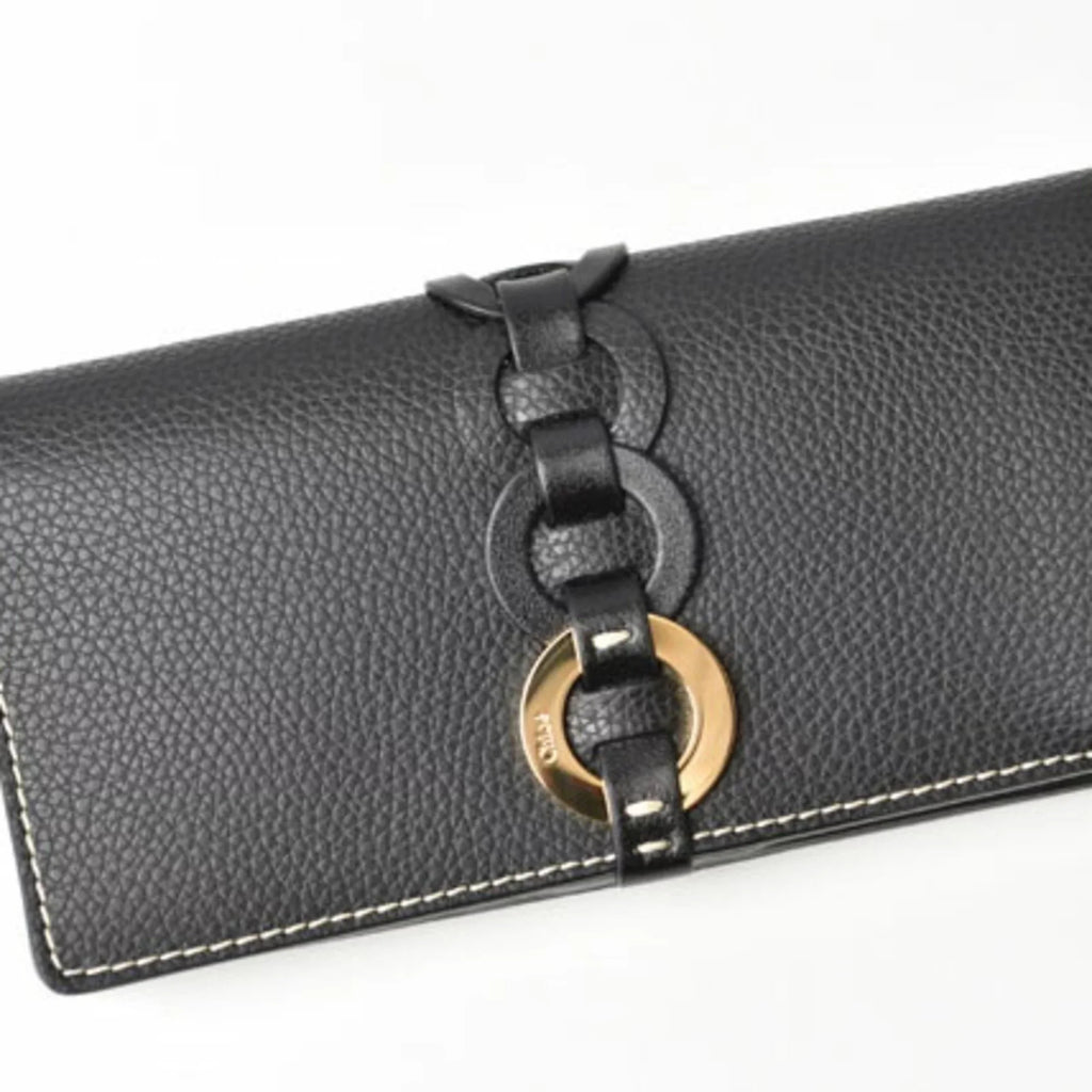 Pre-Owned Chloé Chloe Wallet Long Darryl Daryl Black CHC21SP115E04 (Like New)