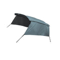 Unique Bargains 4Bow 8'Lx54"Hx91"-96"W Bimini Top Canvas With Detachable Side Blocks Gray