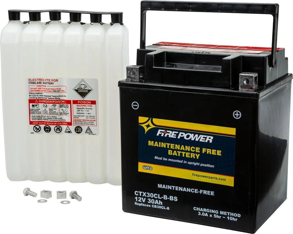 Fire Power Maintenance Free Battery CTX30CL-B-BS Compatible With Sea-Doo GTR 215 2012-2015
