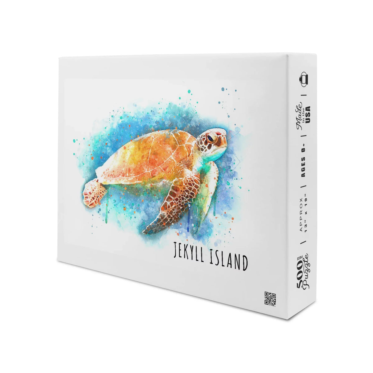 Jekyll Island, Georgia, Sea Turtle, Fluid (19x27 inches, Premium 500 Piece Jigsaw Puzzle for Adults and Family, Made in USA)