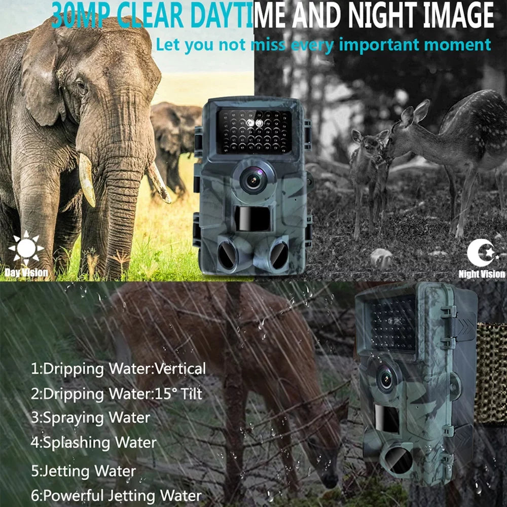 Nebublu 4K Trail Camera, IP66 Fluid Camera with Wide Angle and Motion Activation - Perfect for Wildlife