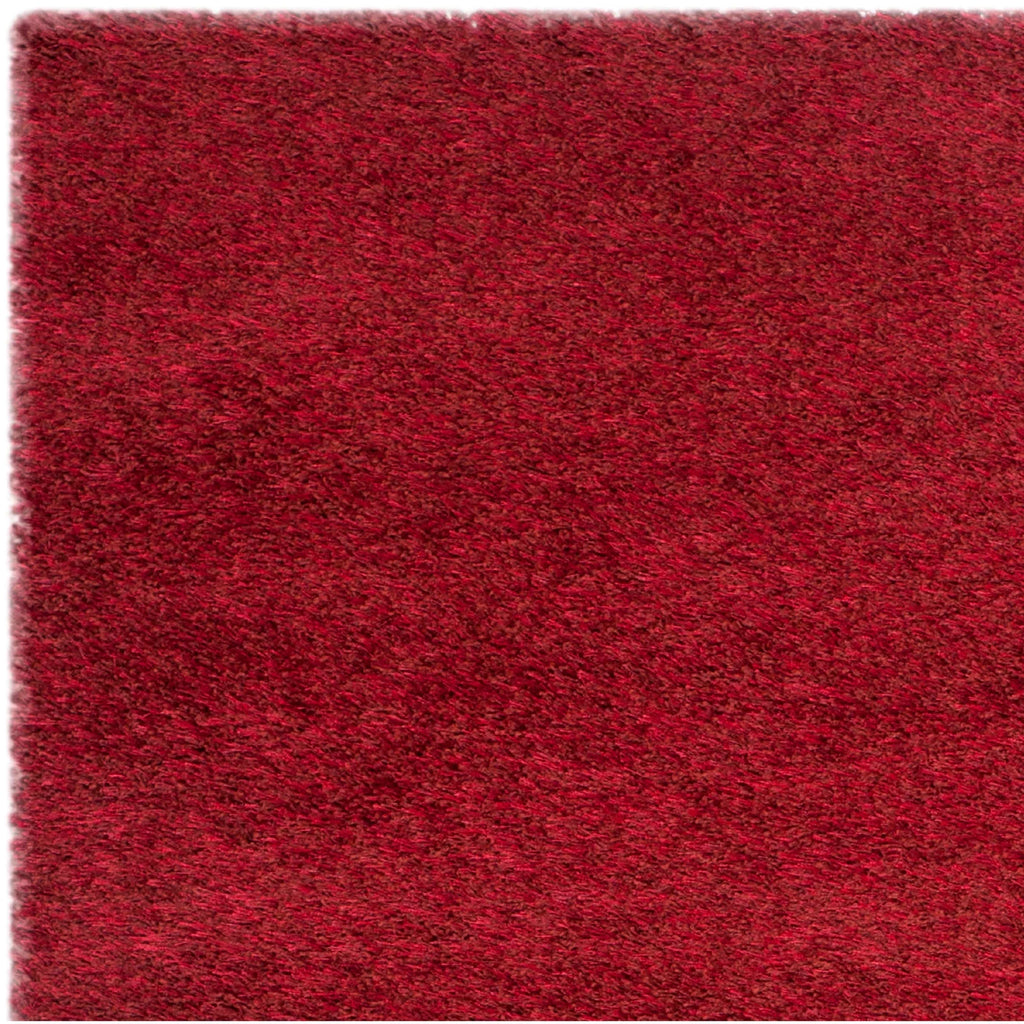 SAFAVIEH Charlotte Solid Plush Shag Area Rug, Red, 8' x 10'