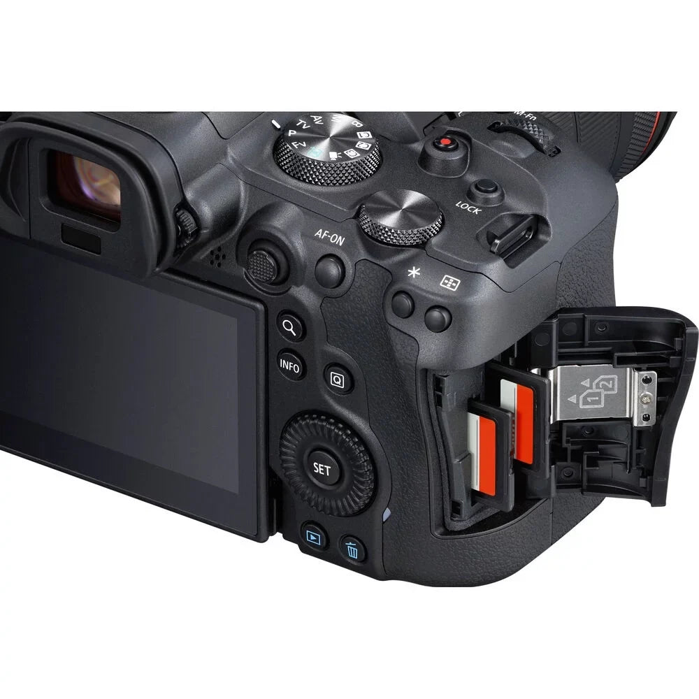 EOS R6 Mirrorless Digital Camera (Body Only) - 7PC Accessory Bundle