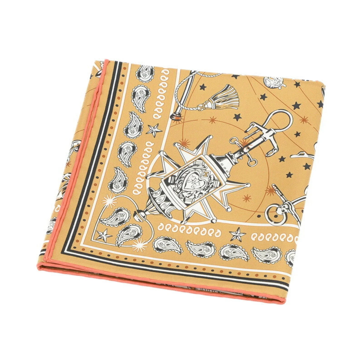 Pre-Owned Hermes Carre 55 Bandana CHORUS STELLARUM 100% Silk (Like New)