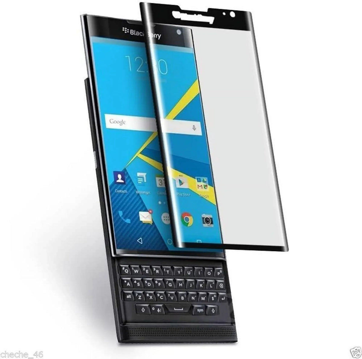 Zshion for BlackBerry Priv Tempered Glass Display Protectorï¼Œ3D Full Coverage [Bubble-Free] [9H Hardness]
