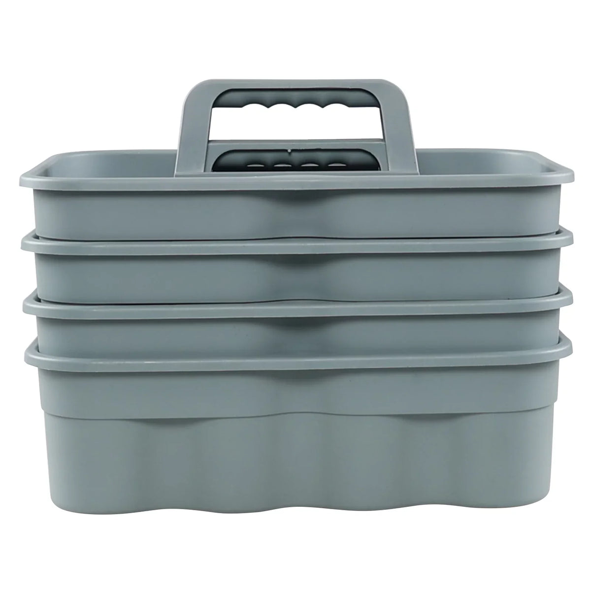 Yuright Plastic Cleaning Caddy Organizer with Handle, 4 Packs Carry Caddy