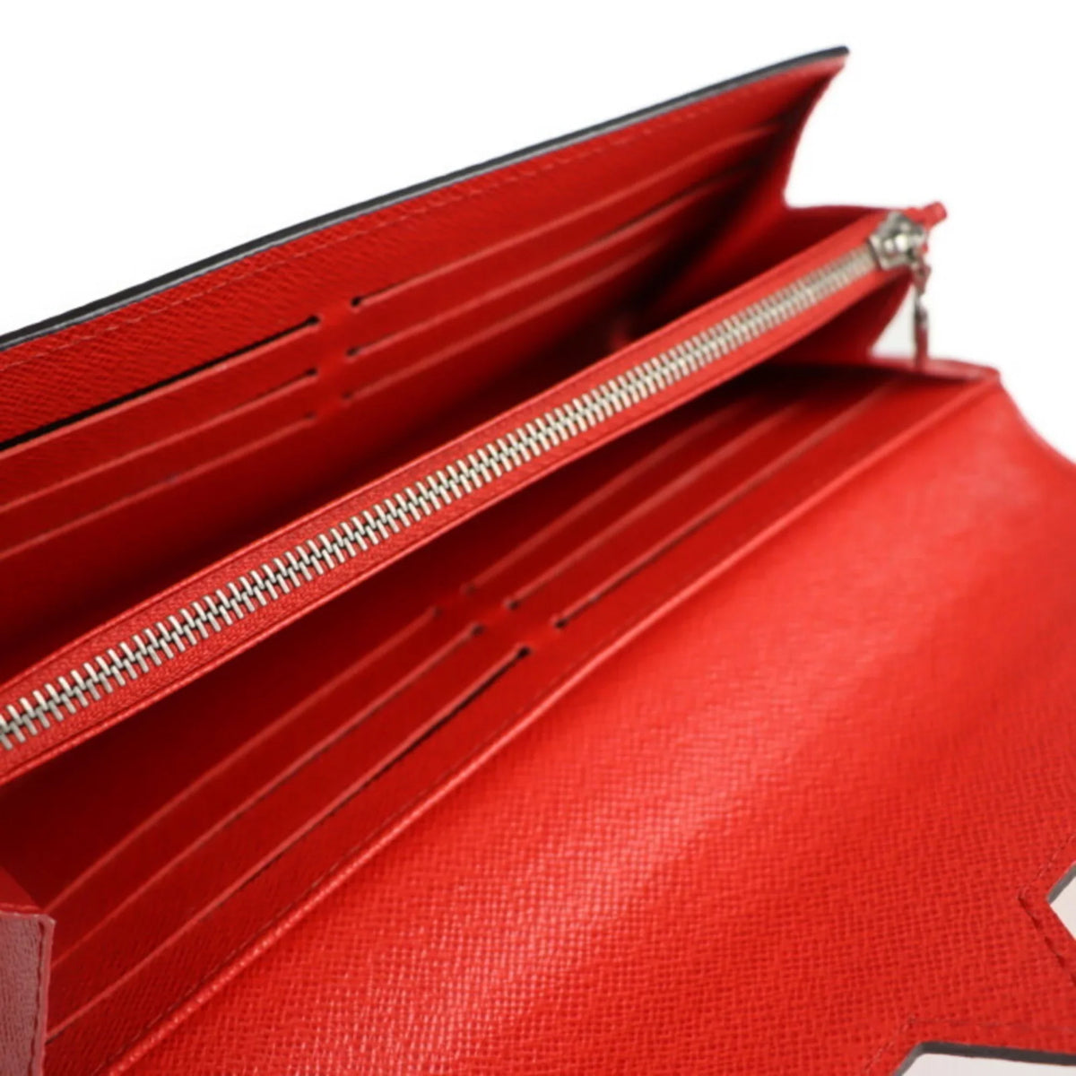 Pre-Owned LOUIS VUITTON Louis Vuitton Portefeuille Twist Long Wallet M61179 Epi Leather Coquelicot Bifold (Good)