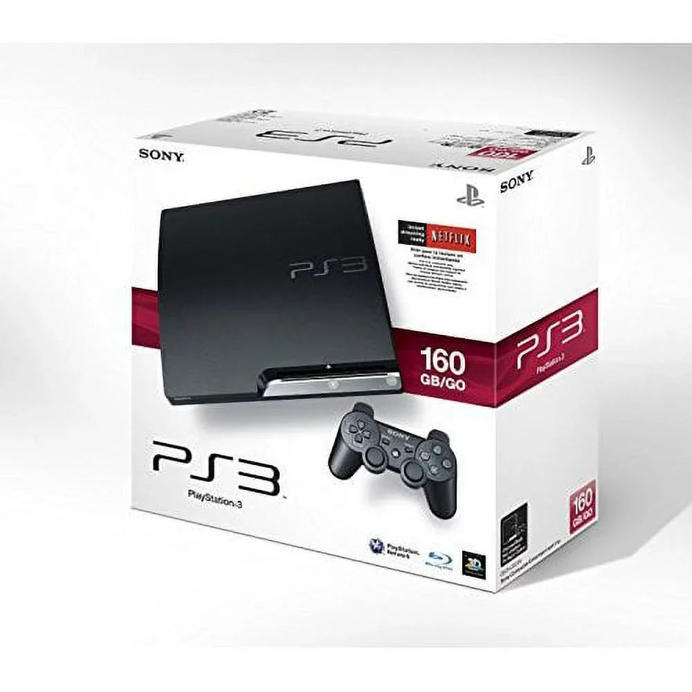 Restored PlayStation PS3 Slim 160GB Console (Refurbished)