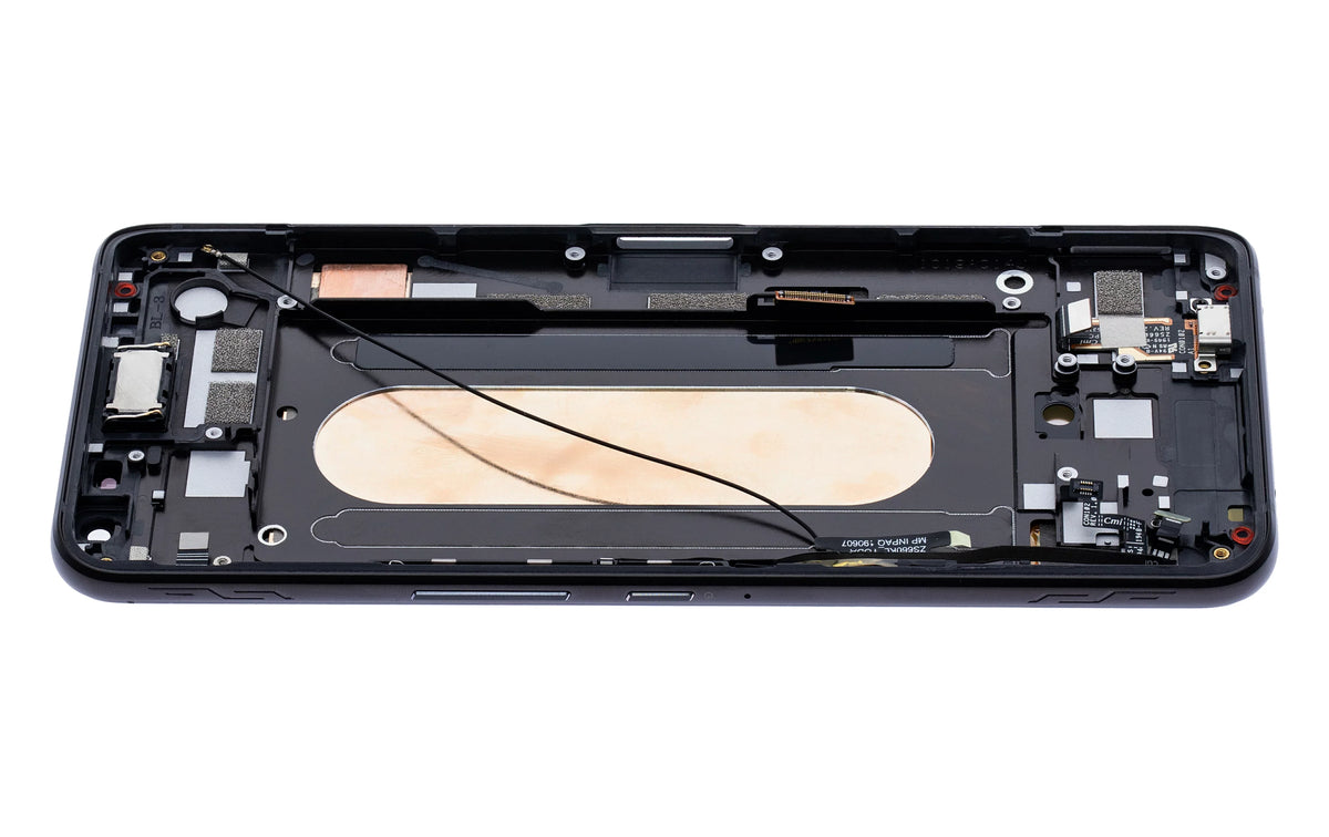 Replacement OLED Assembly With Frame Compatible For ROG Phone 2 (ZS660KL) (Refurbished) (Matte Black)