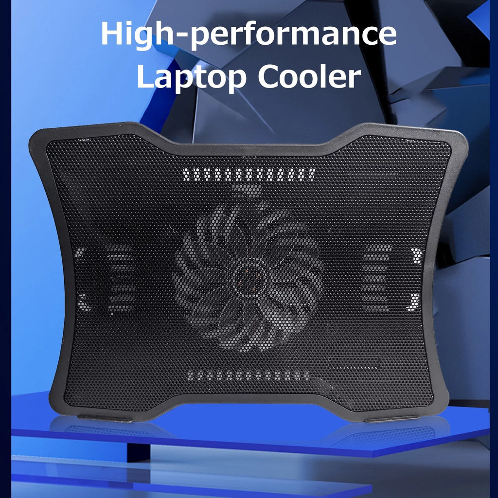 Carevas Portable Portable computer Cooler Notebook Cooling Base Single Fan Design Low Noise Two USB Ports Support Notebook Below 14 inch