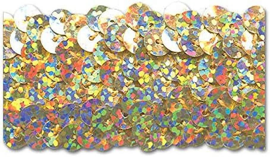 Hologram 1-1/4 INCH Stretch Sequin 10 Yards