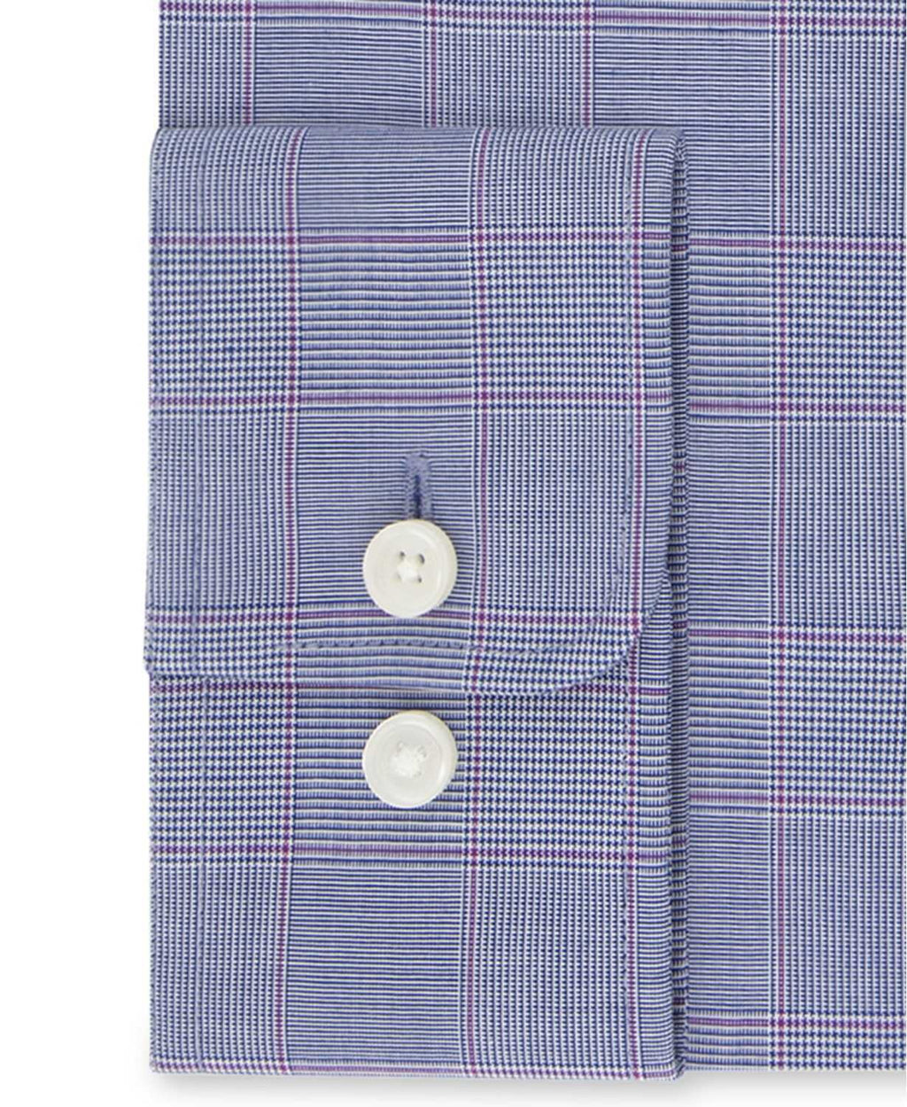 Tommy Hilfiger Men’s Fitted TH Flex Efficiency Stretch Moisture-Wicking Purple Check Dress Shirt(Purple, 15.5X34-35
