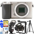 Alpha a6400 Mirrorless Digital Camera (Body Only Silver) - 10PC Accessory Kit