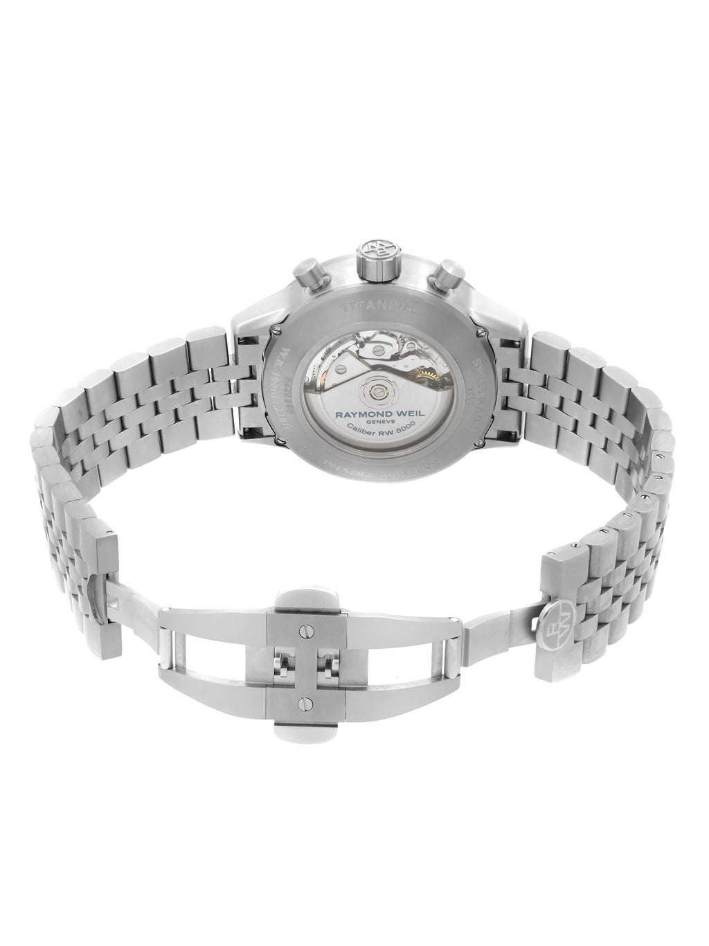 Pre-Owned Raymond Weil Freelancer Titanium Gray Dial Automatic Mens Watch 7745-TI-05609 (Good)