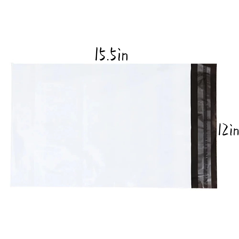NefLaca Poly Mailers 12x15.5 White 400 Pack
