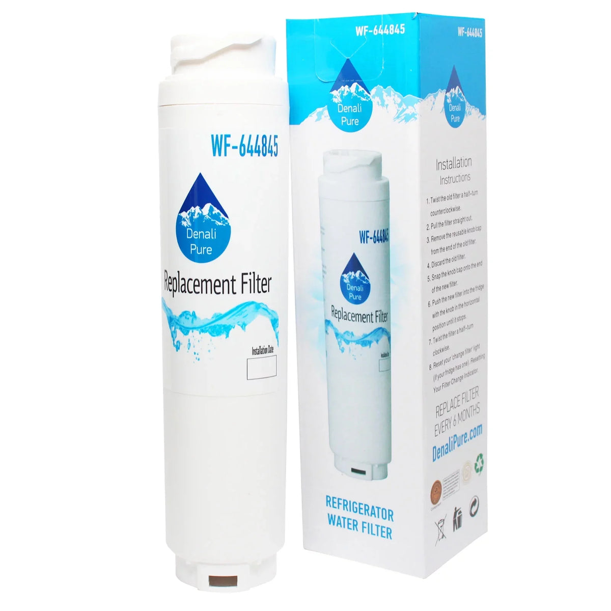 2-Pack Replacement for Bosch RWF1110 Refrigerator Liquid Filter - Compatible with Bosch RWF1110 Fridge Fluid Filter Cartridge
