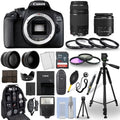 EOS 2000D / Rebel T7 DSLR Camera + 18-55mm + 75-300mm + 30 Piece Bundle