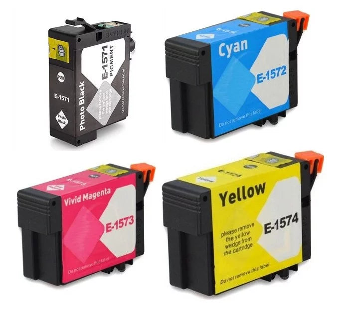 PrinterDash Replacement for Stylus Photo R3000 Inkjet Combo Pack (PBK/C/M/Y) (NO. 157) (T157MP-US)