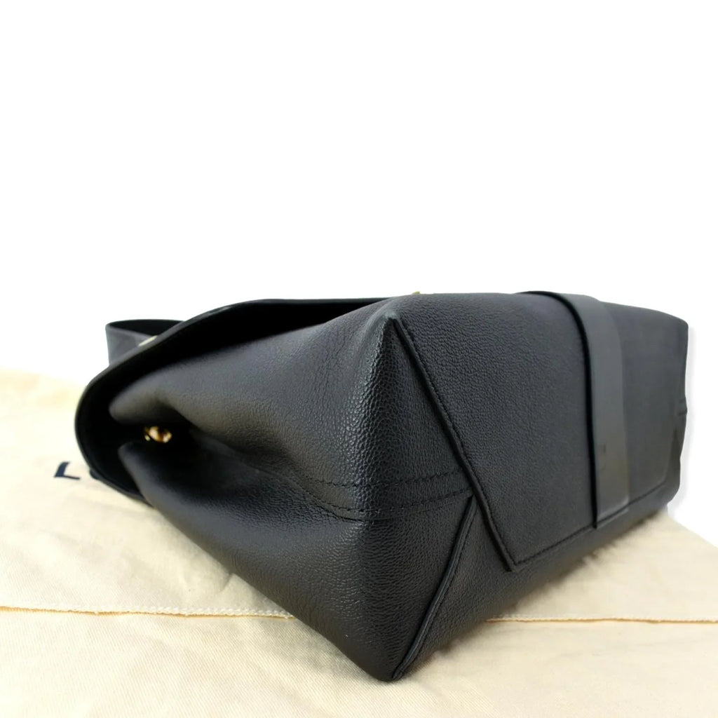 Pre-owned LOUIS VUITTON Very One Handle Monogram Leather Shoulder Bag Black