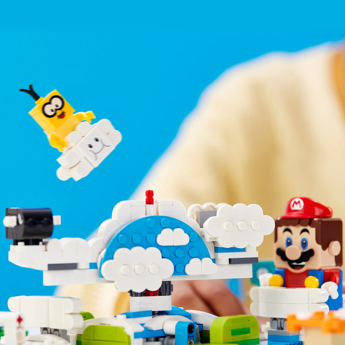 LEGO Super Mario Lakitu Sky World Expansion Set 71389 Building Toy Playset for Kids (484 Pieces)