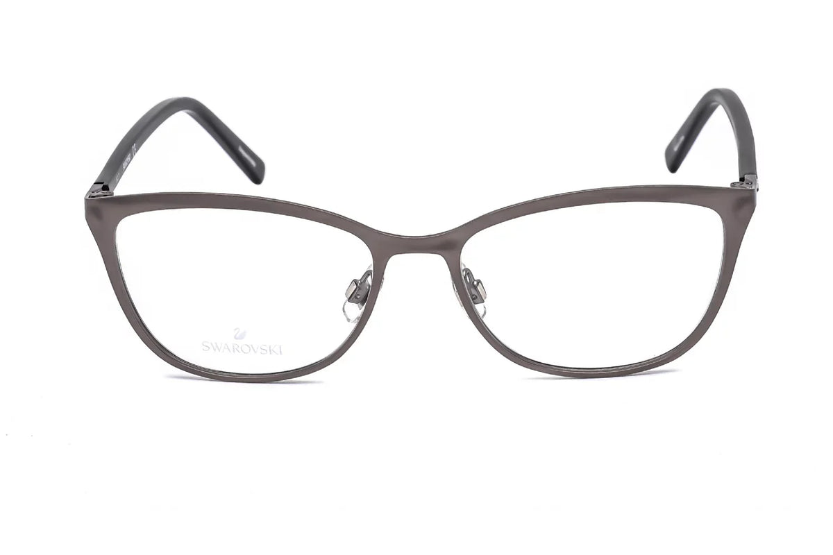 Swarovski Ladies Silver Tone Rectangular Eyeglass Frames SK5232 13 50